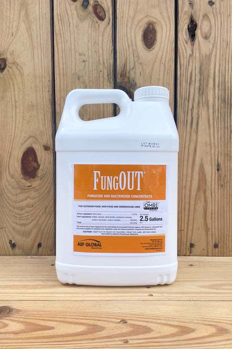 FungOUT Fungicide and Bactericide Concentrate - 2.5 Gallon