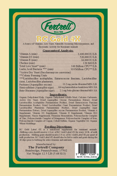 Fertrell RC Gold 4X - 12.5 lb Bag