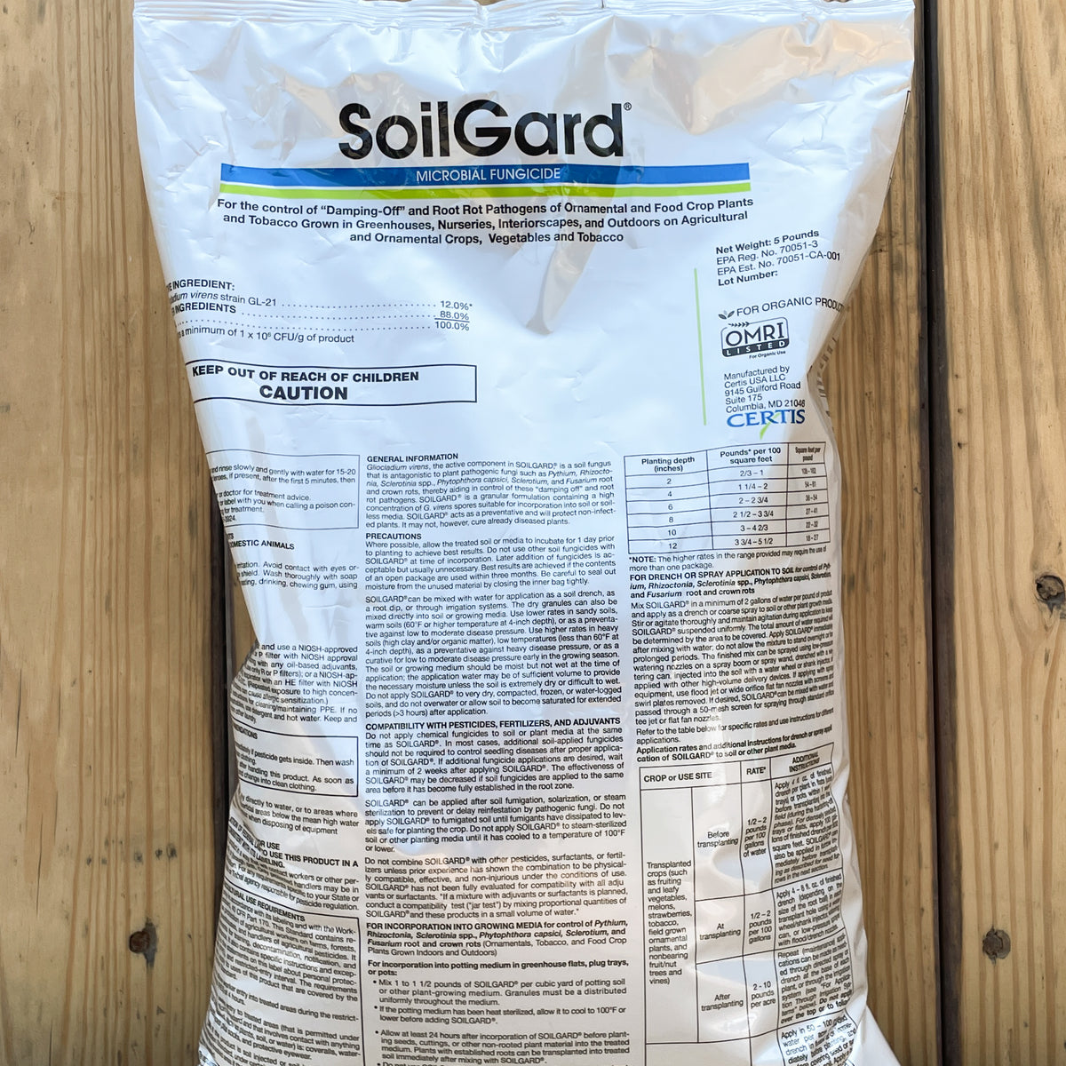 SoilGard Microbial Fungicide - 5 lb Bag — Seven Springs Farm Supply