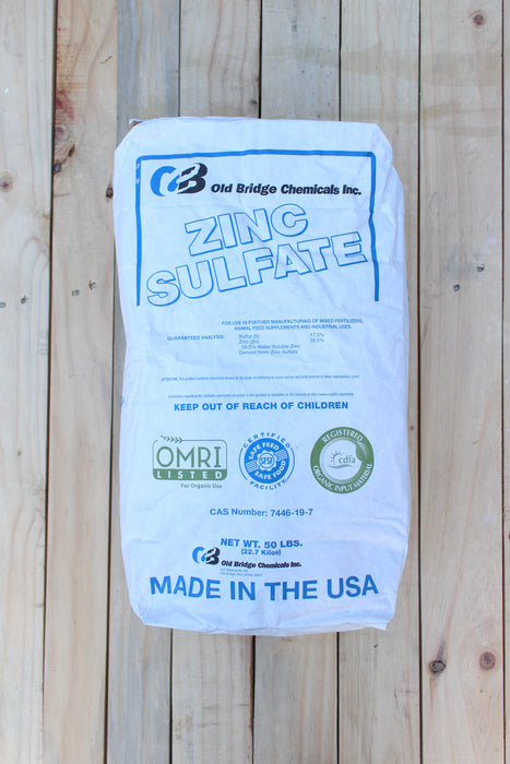 Zinc Sulfate Powder, Ag & Livestock- 50 lb Bag